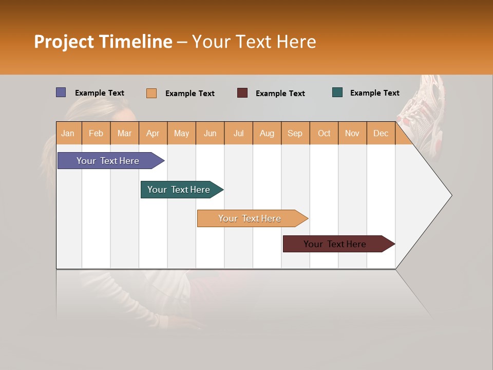 A Woman Is Doing A Crunch On A Mat PowerPoint Template