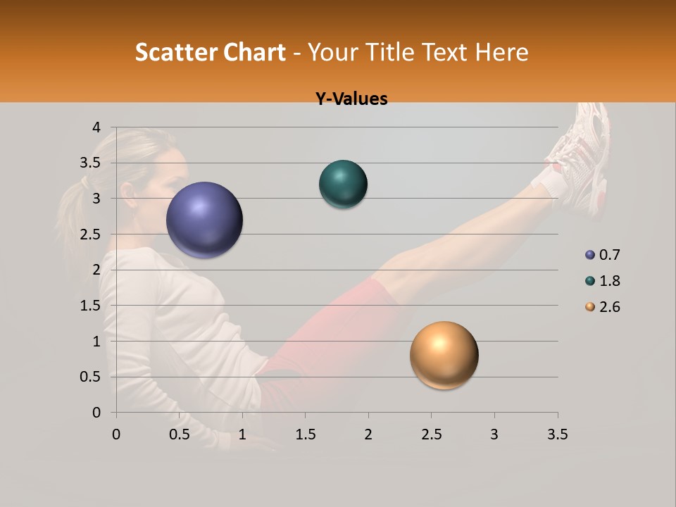 A Woman Is Doing A Crunch On A Mat PowerPoint Template