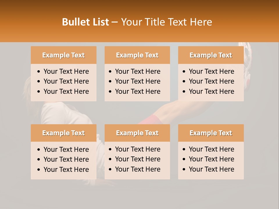 A Woman Is Doing A Crunch On A Mat PowerPoint Template