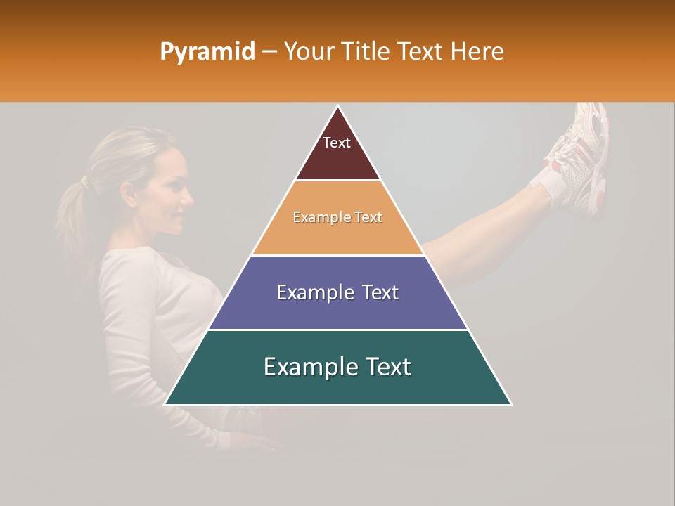 A Woman Is Doing A Crunch On A Mat PowerPoint Template