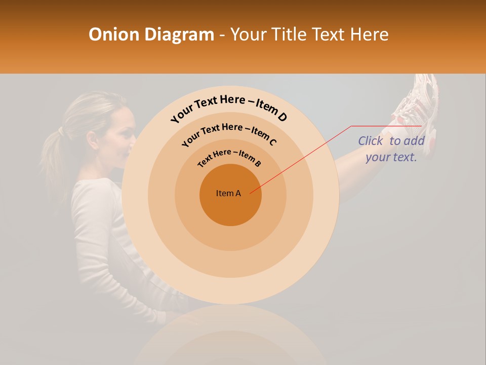 A Woman Is Doing A Crunch On A Mat PowerPoint Template