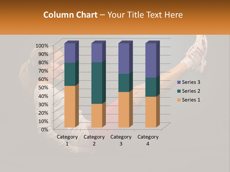 A Woman Is Doing A Crunch On A Mat PowerPoint Template