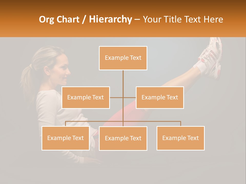 A Woman Is Doing A Crunch On A Mat PowerPoint Template