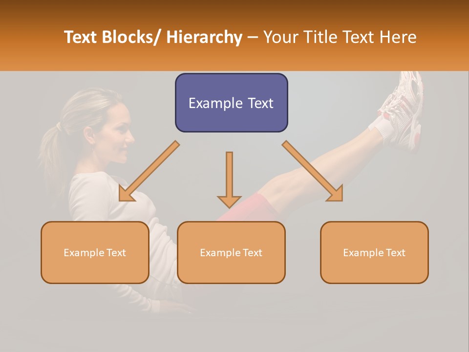 A Woman Is Doing A Crunch On A Mat PowerPoint Template
