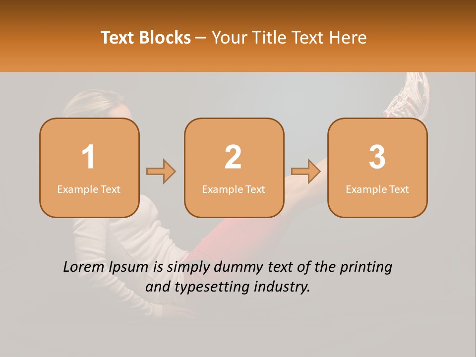 A Woman Is Doing A Crunch On A Mat PowerPoint Template