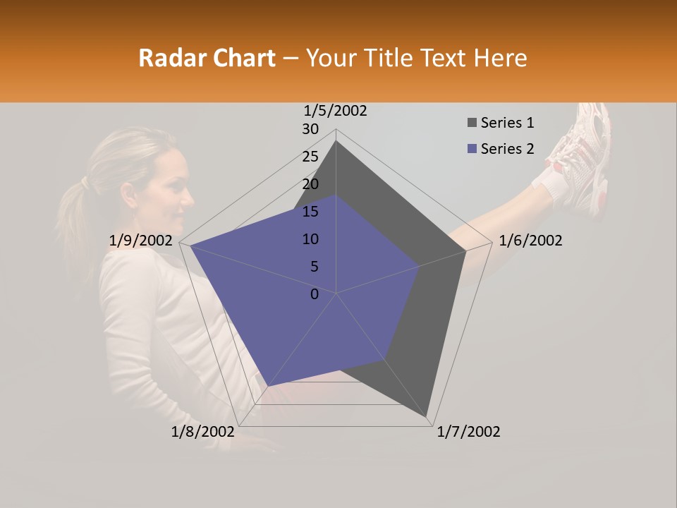 A Woman Is Doing A Crunch On A Mat PowerPoint Template