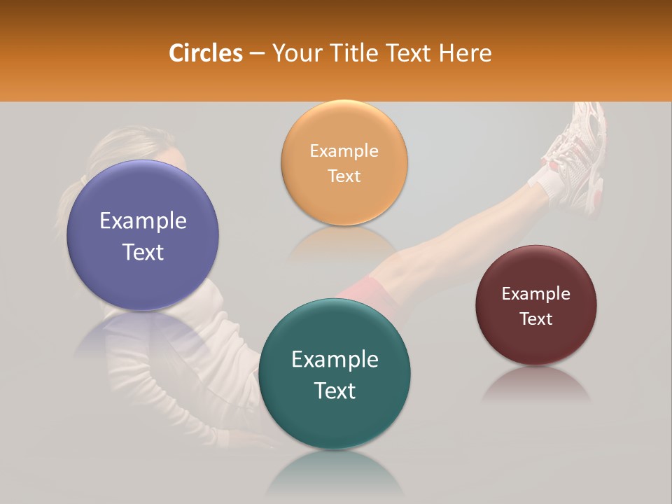 A Woman Is Doing A Crunch On A Mat PowerPoint Template