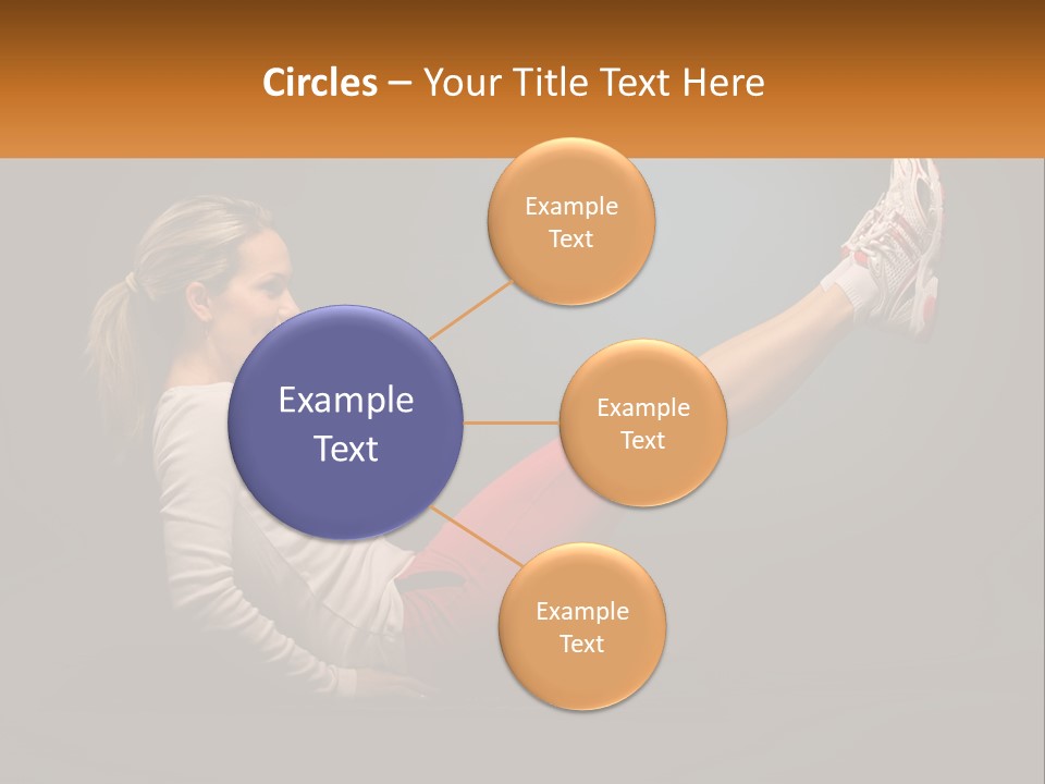A Woman Is Doing A Crunch On A Mat PowerPoint Template