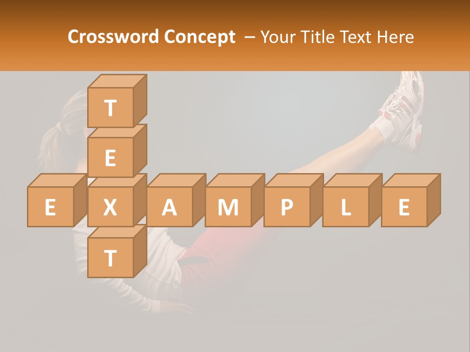 A Woman Is Doing A Crunch On A Mat PowerPoint Template