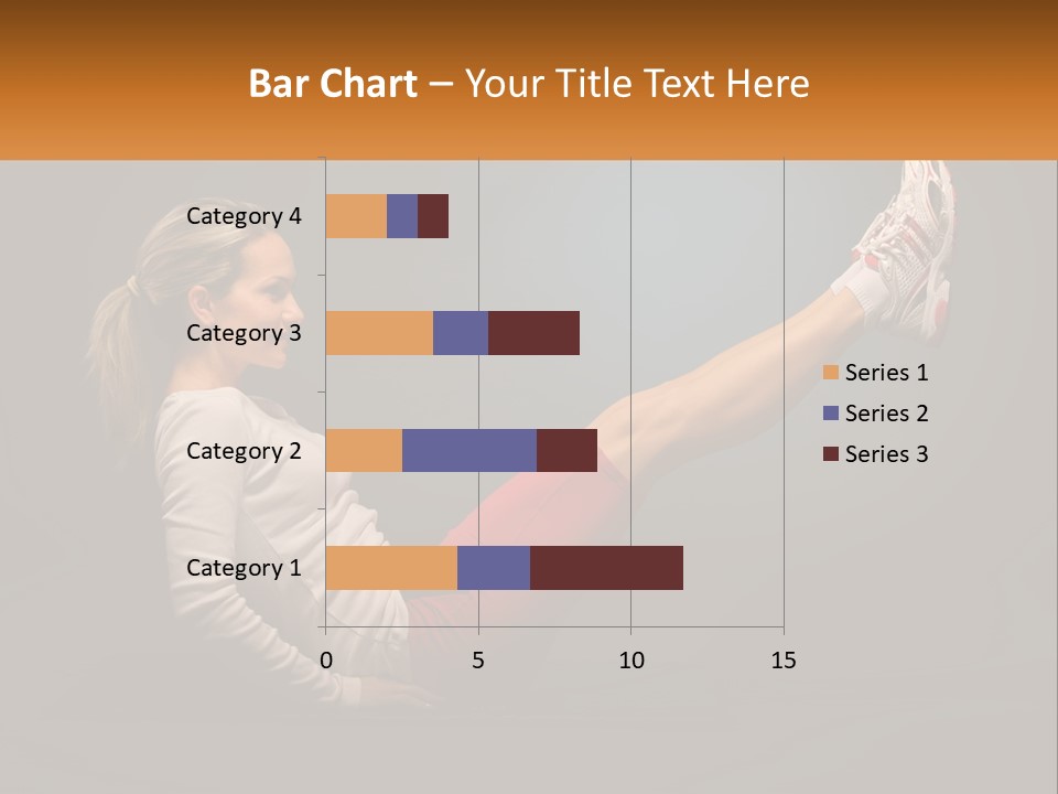A Woman Is Doing A Crunch On A Mat PowerPoint Template
