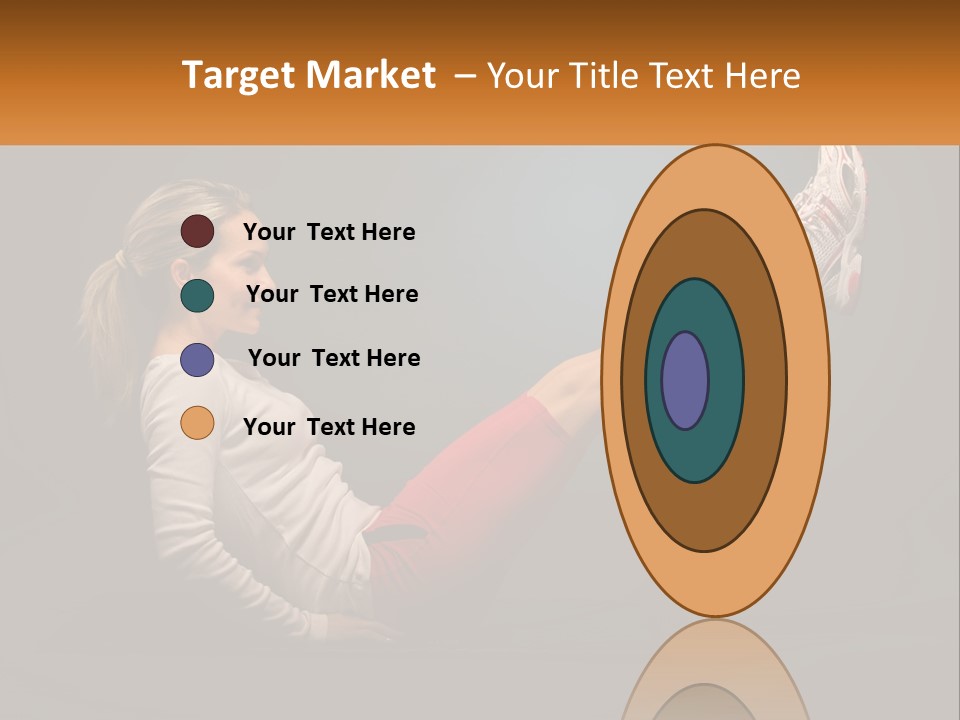 A Woman Is Doing A Crunch On A Mat PowerPoint Template