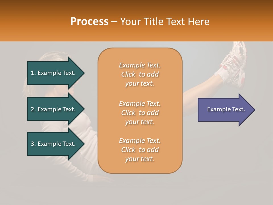 A Woman Is Doing A Crunch On A Mat PowerPoint Template