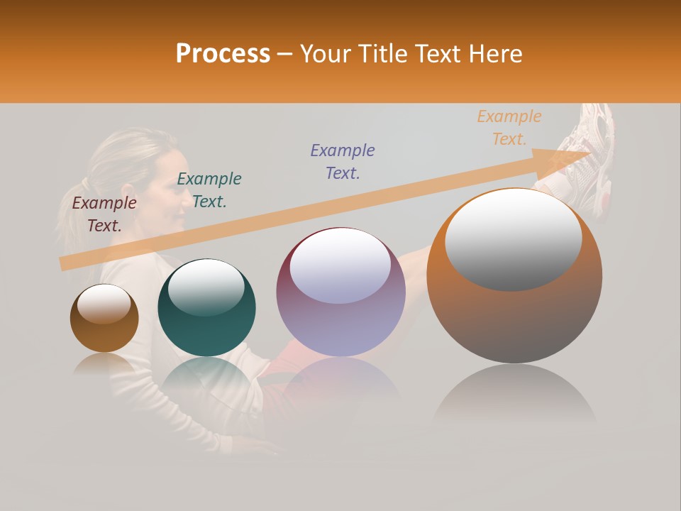 A Woman Is Doing A Crunch On A Mat PowerPoint Template