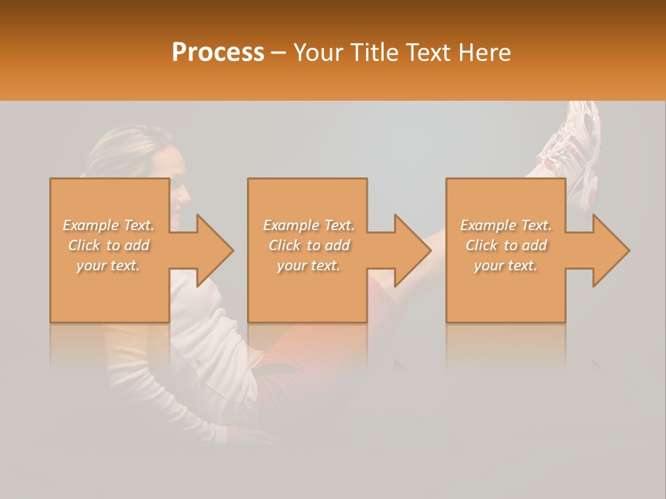 A Woman Is Doing A Crunch On A Mat PowerPoint Template