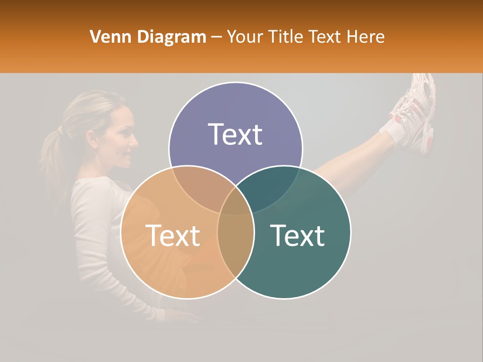 A Woman Is Doing A Crunch On A Mat PowerPoint Template