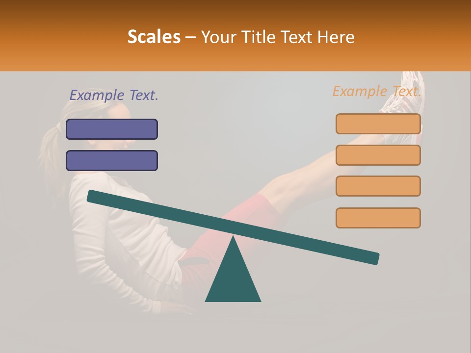 A Woman Is Doing A Crunch On A Mat PowerPoint Template