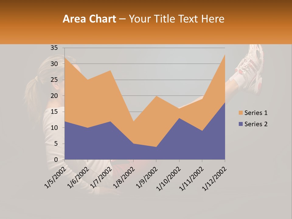 A Woman Is Doing A Crunch On A Mat PowerPoint Template