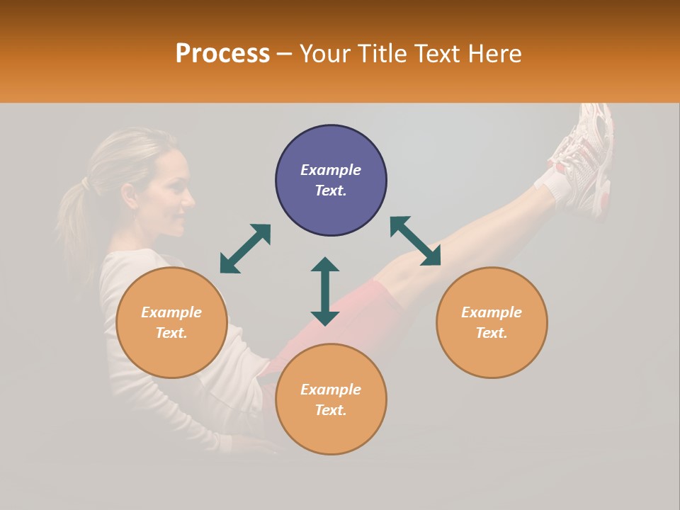 A Woman Is Doing A Crunch On A Mat PowerPoint Template