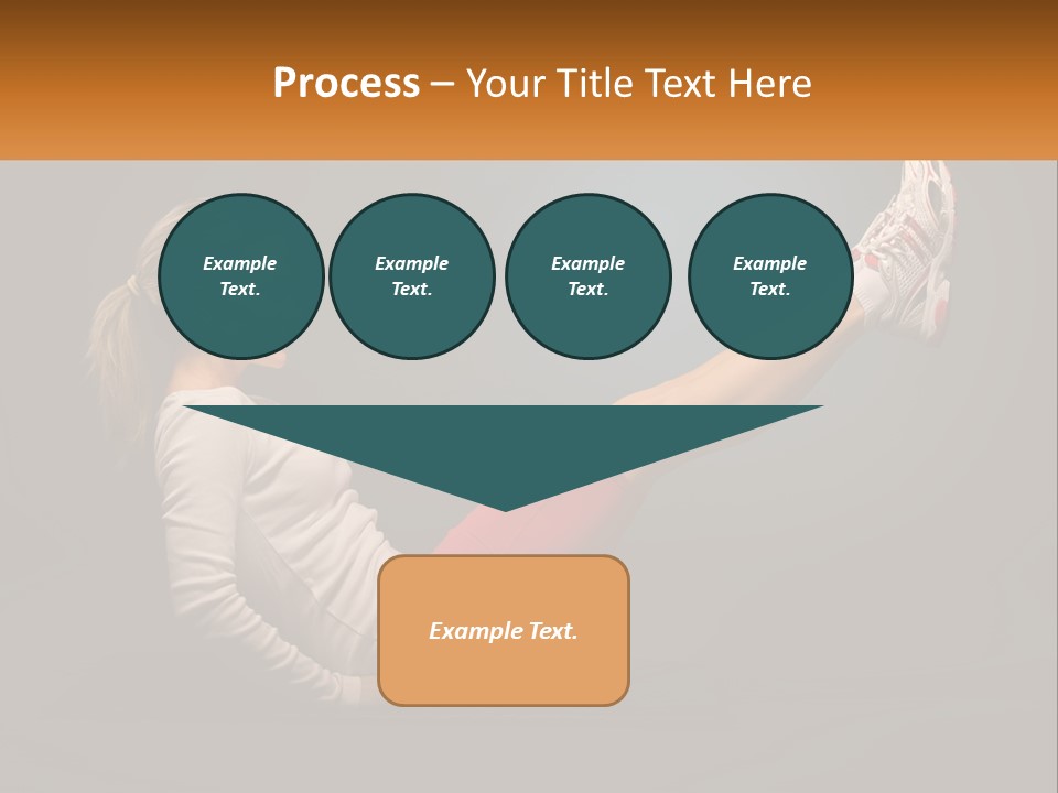 A Woman Is Doing A Crunch On A Mat PowerPoint Template