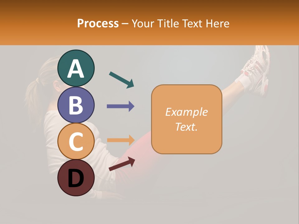 A Woman Is Doing A Crunch On A Mat PowerPoint Template