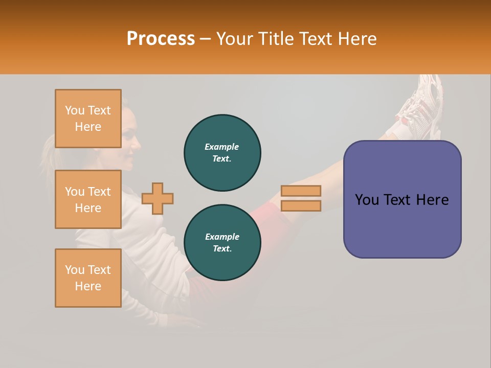 A Woman Is Doing A Crunch On A Mat PowerPoint Template