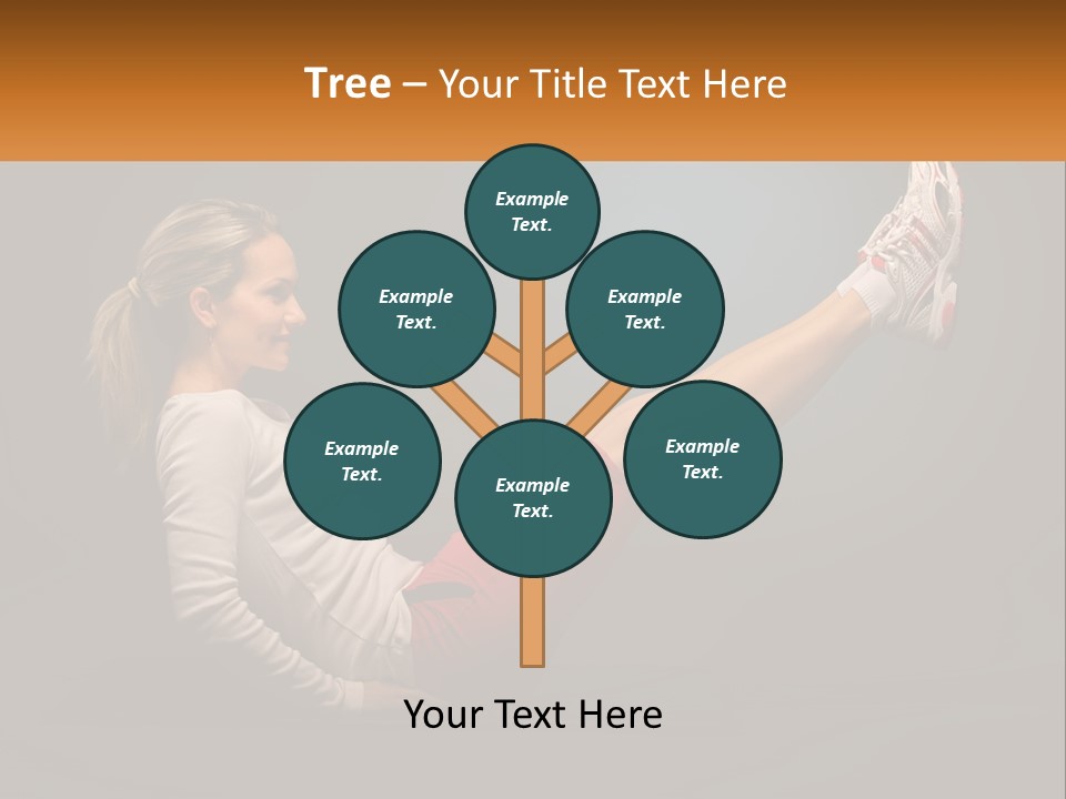 A Woman Is Doing A Crunch On A Mat PowerPoint Template