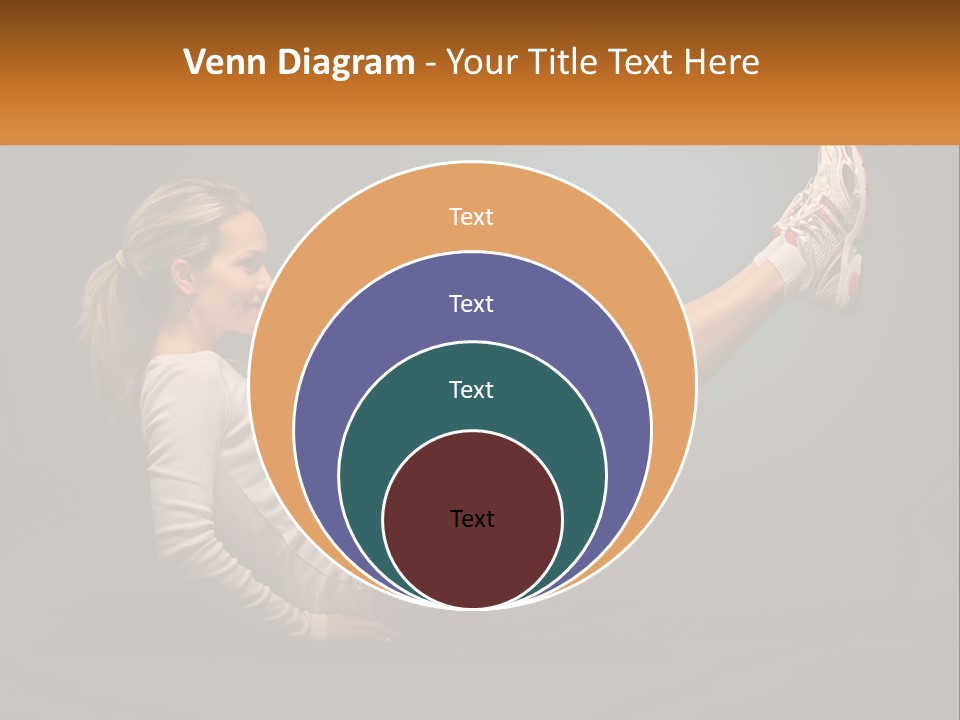 A Woman Is Doing A Crunch On A Mat PowerPoint Template