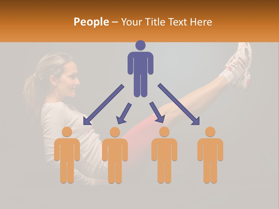 A Woman Is Doing A Crunch On A Mat PowerPoint Template