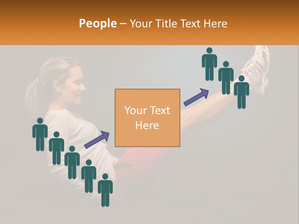 A Woman Is Doing A Crunch On A Mat PowerPoint Template