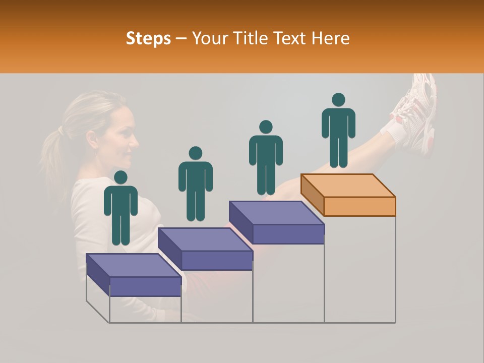 A Woman Is Doing A Crunch On A Mat PowerPoint Template