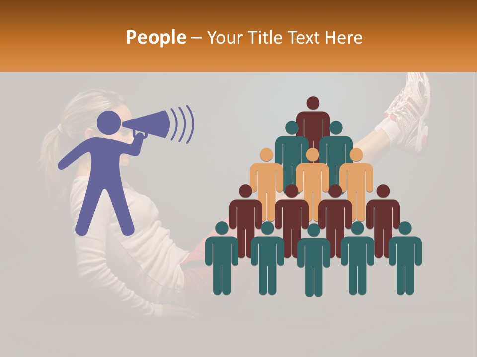 A Woman Is Doing A Crunch On A Mat PowerPoint Template