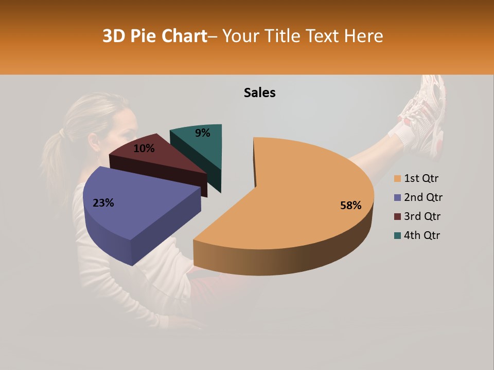 A Woman Is Doing A Crunch On A Mat PowerPoint Template