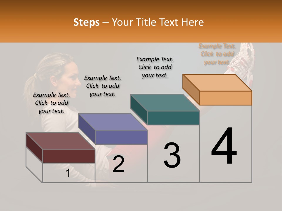A Woman Is Doing A Crunch On A Mat PowerPoint Template
