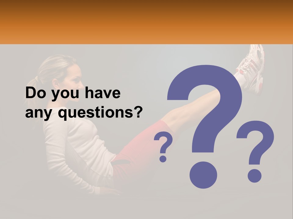 A Woman Is Doing A Crunch On A Mat PowerPoint Template