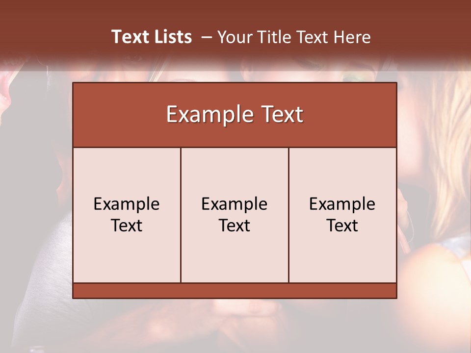A Group Of People Singing Into A Microphone PowerPoint Template