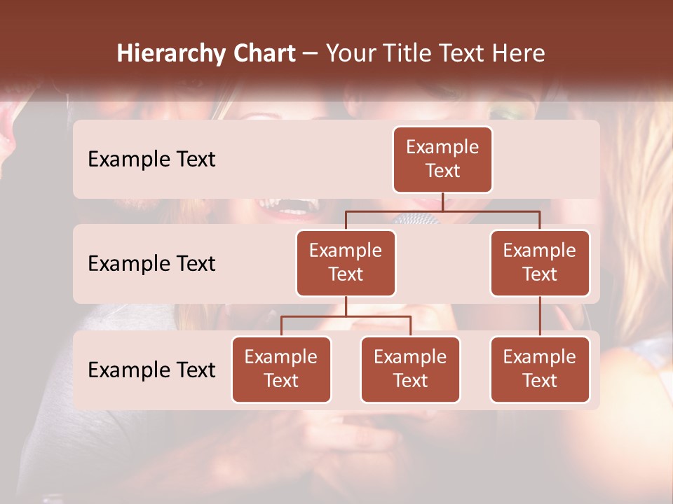 A Group Of People Singing Into A Microphone PowerPoint Template