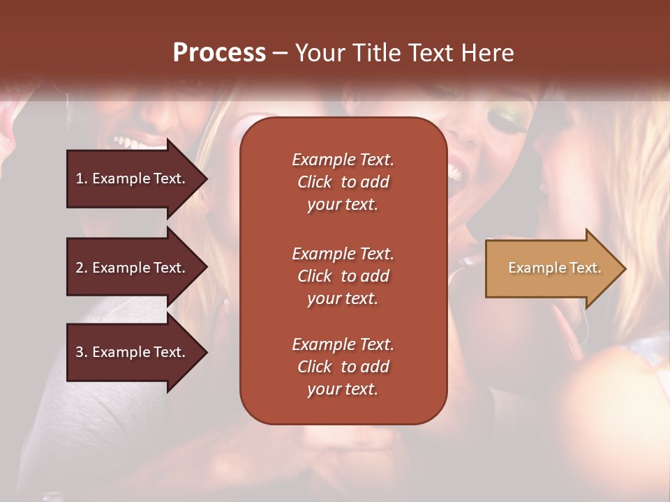 A Group Of People Singing Into A Microphone PowerPoint Template