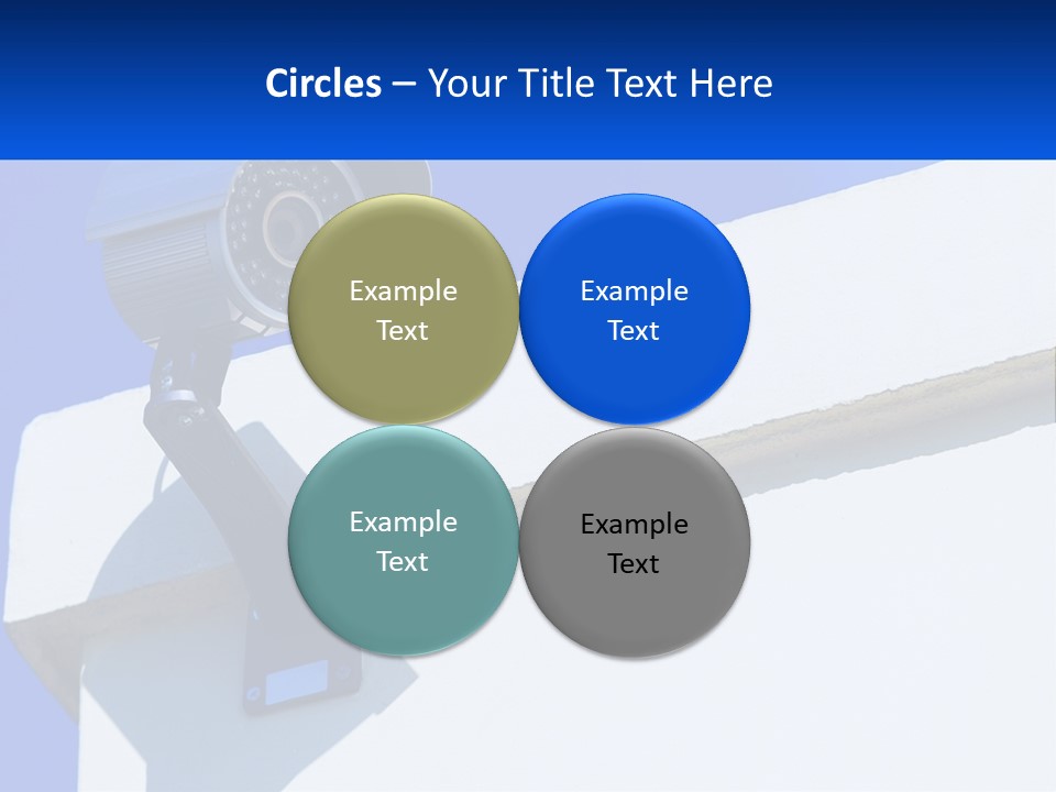 A Security Camera On The Side Of A Building PowerPoint Template