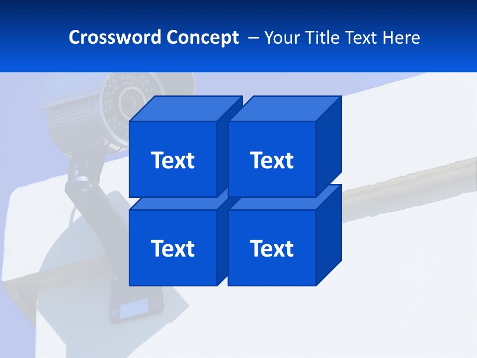A Security Camera On The Side Of A Building PowerPoint Template