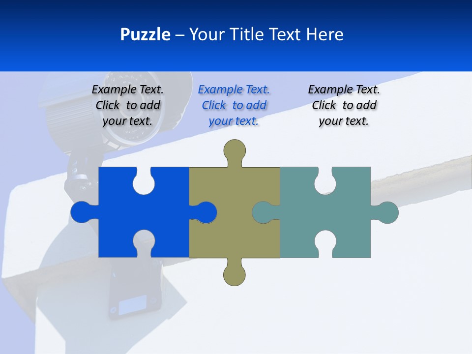 A Security Camera On The Side Of A Building PowerPoint Template