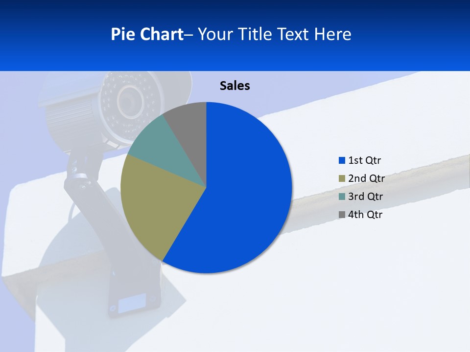 A Security Camera On The Side Of A Building PowerPoint Template
