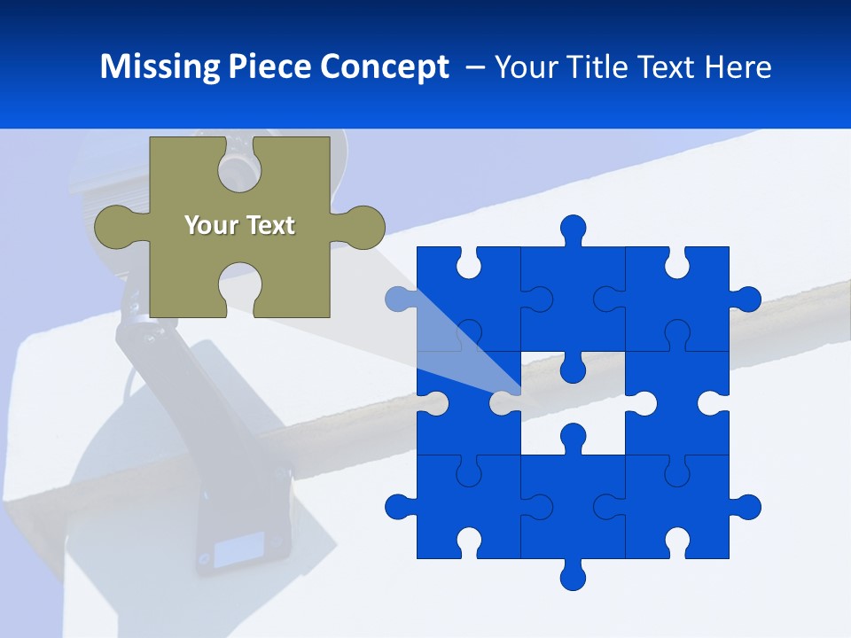 A Security Camera On The Side Of A Building PowerPoint Template