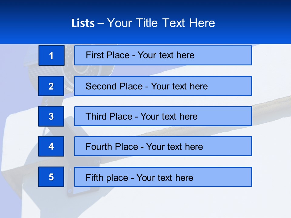 A Security Camera On The Side Of A Building PowerPoint Template
