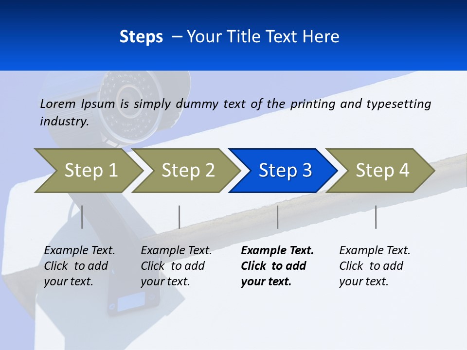 A Security Camera On The Side Of A Building PowerPoint Template