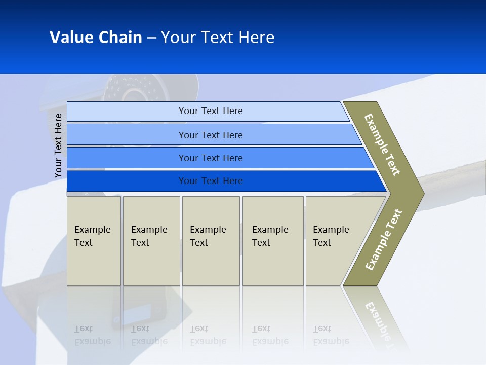 A Security Camera On The Side Of A Building PowerPoint Template