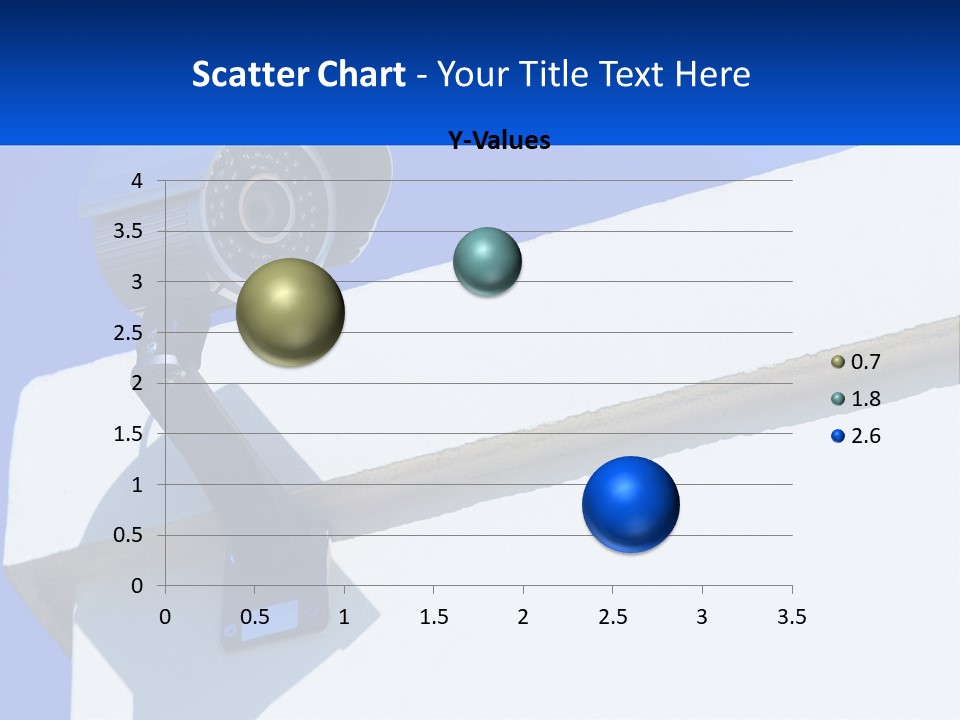 A Security Camera On The Side Of A Building PowerPoint Template