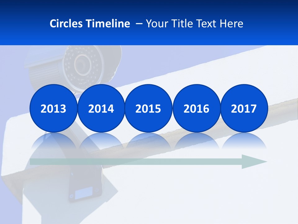 A Security Camera On The Side Of A Building PowerPoint Template