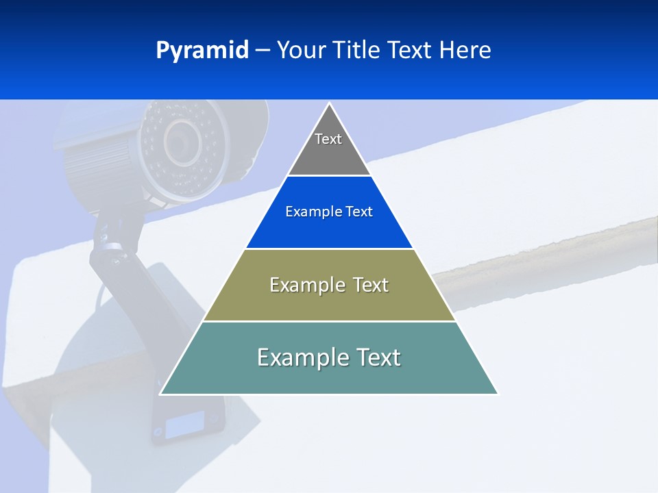 A Security Camera On The Side Of A Building PowerPoint Template