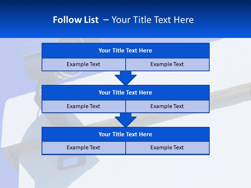A Security Camera On The Side Of A Building PowerPoint Template
