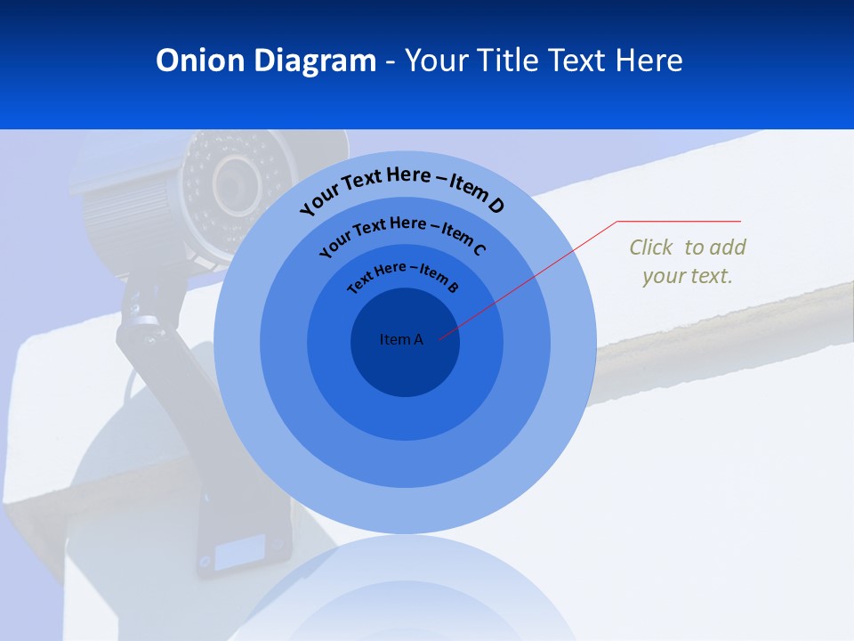 A Security Camera On The Side Of A Building PowerPoint Template